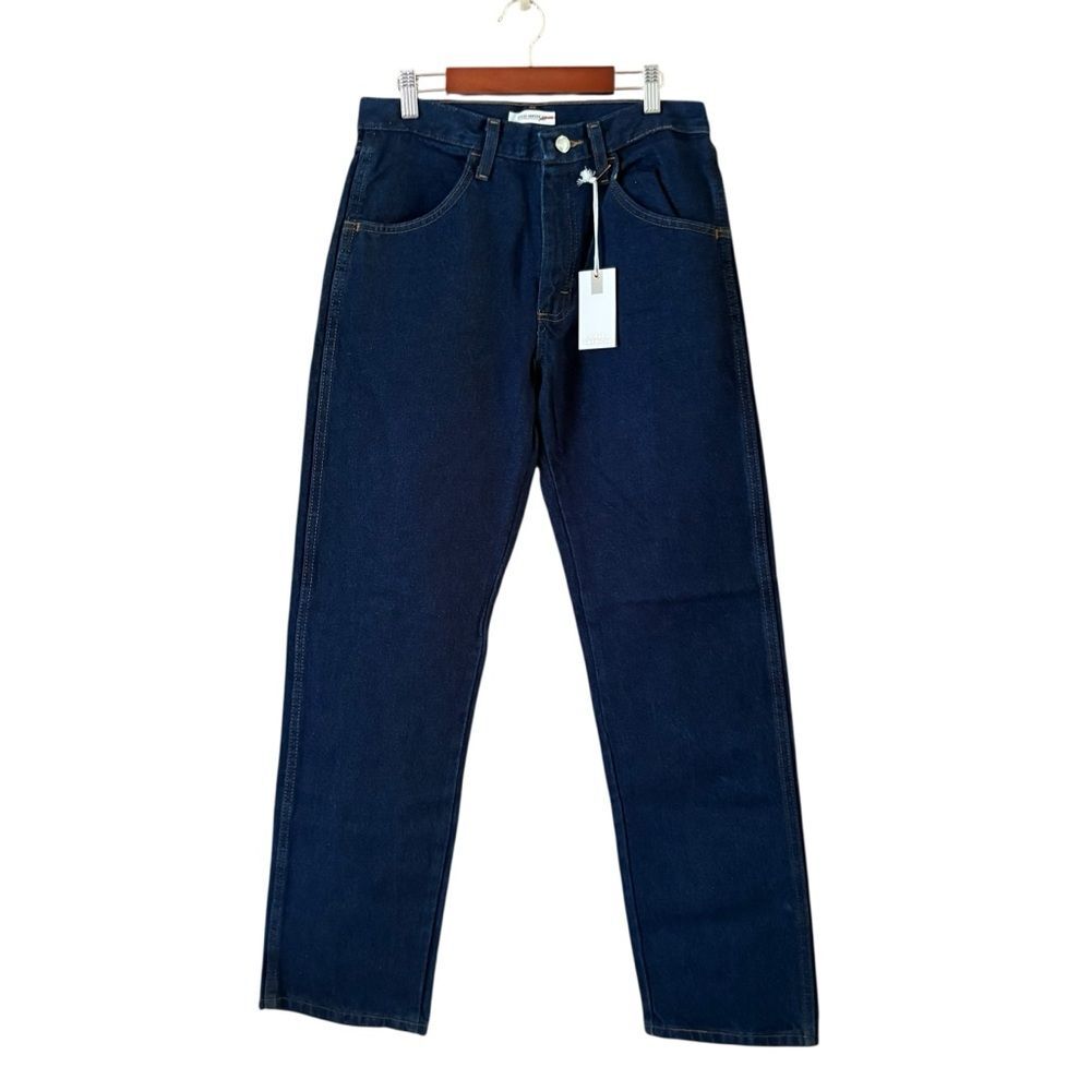 Good American Good Waist Straight Leg Dark Wash Jeans NWT Size 6/28 Denim
